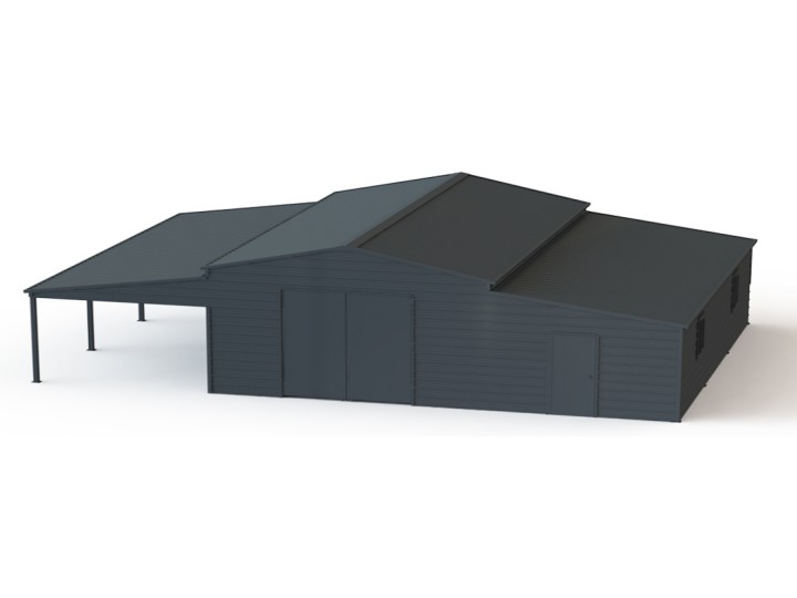 AllMetal Metal Shed, 30FTx42FTx14FT