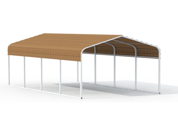 AllMetal Metal Carport, 10FTx15FTx7FT