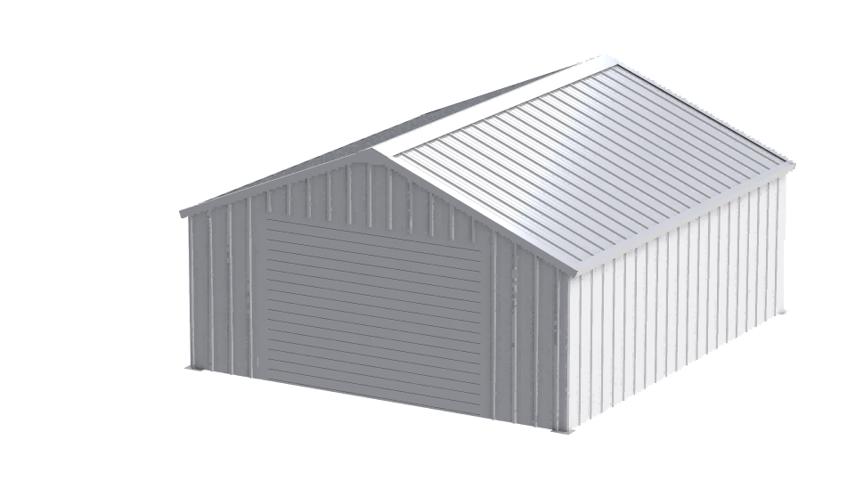 AllMetal Metal Shed, 14FTx16FTx8FT