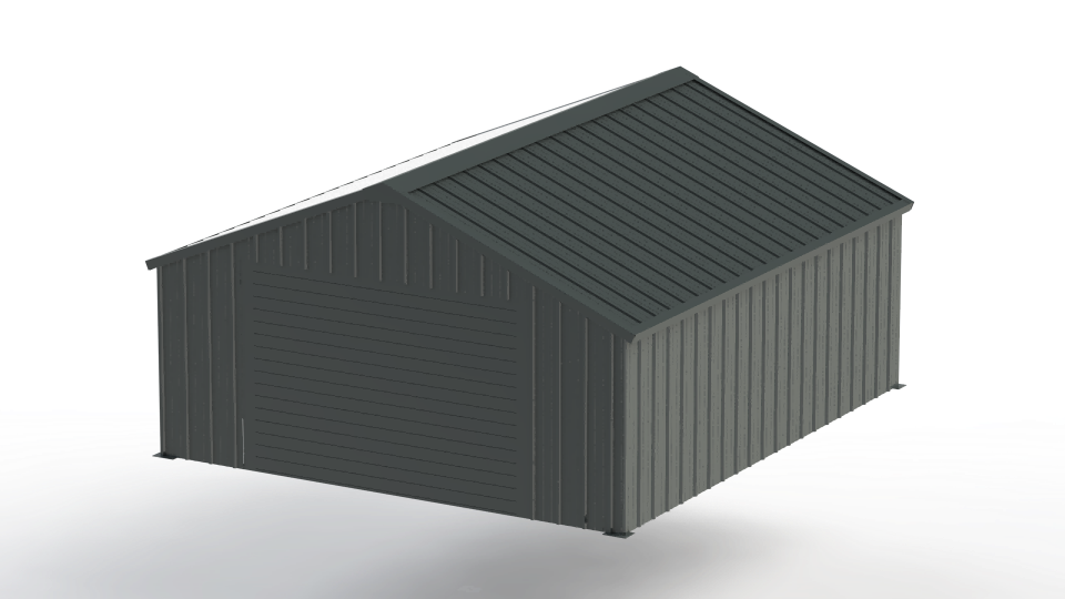 AllMetal Metal Shed, 14FTx16FTx8FT
