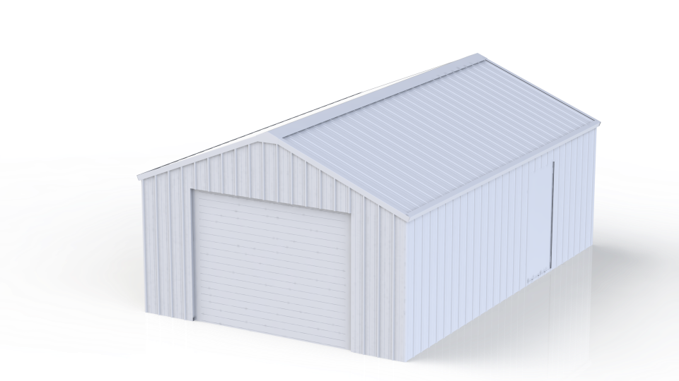 AllMetal Metal Shed, 14FTx21FTx10FT