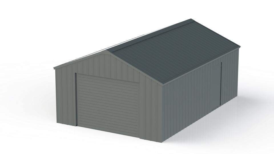 AllMetal Metal Shed, 14FTx21FTx10FT