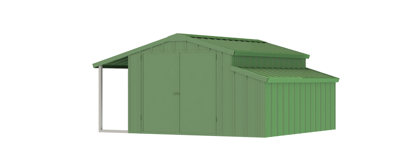 AllMetal Metal Shed, 11FTx10FTx7FT