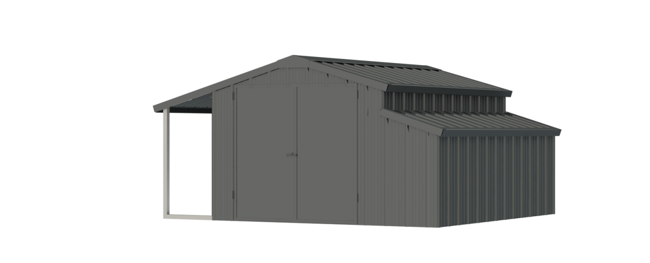 AllMetal Metal Shed, 11FTx10FTx7FT