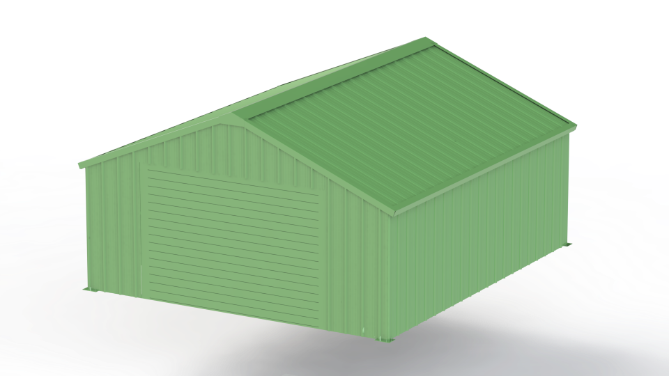 AllMetal Metal Shed, 14FTx16FTx8FT